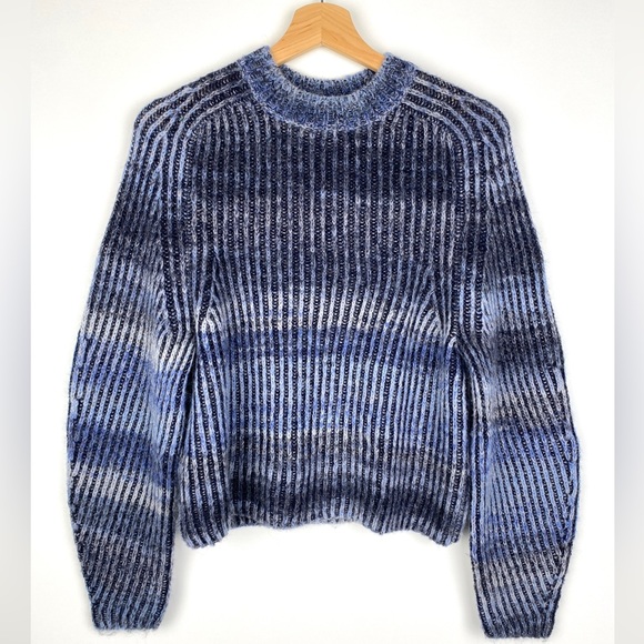 NAADAM Ribbed Space Dye Crewneck Sweater - Picture 1 of 8